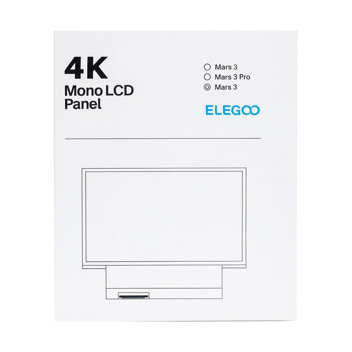 Elegoo Mars 5 3D Printer LCD Screen