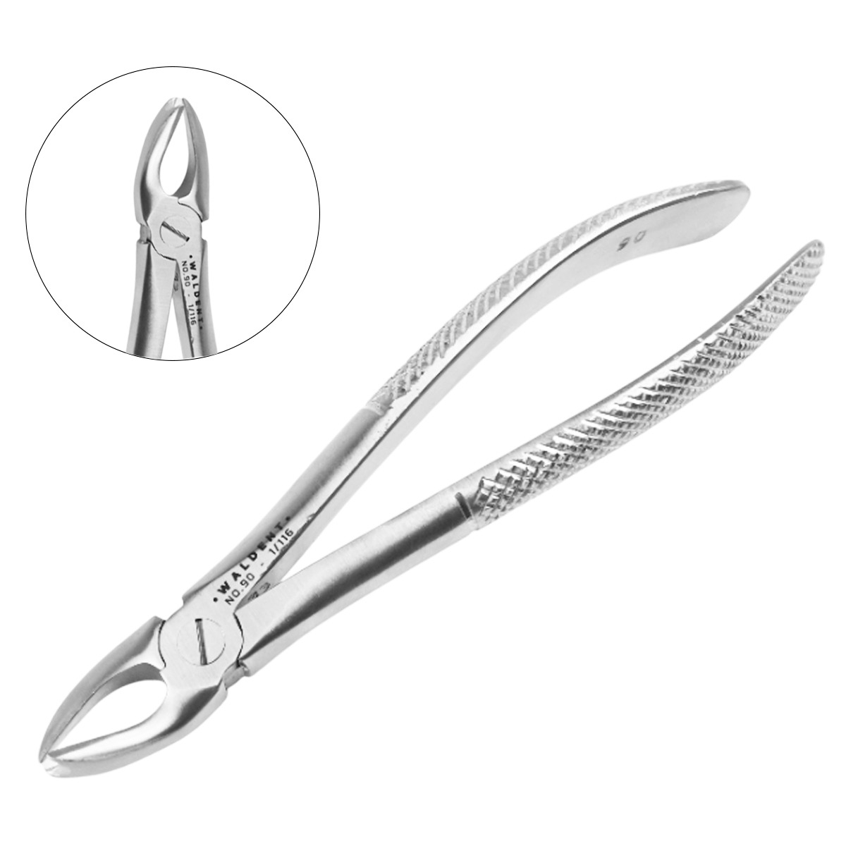 Waldent Tooth Extraction Cowhorn Forceps Upper Molars Left, No.90 (1/116)
