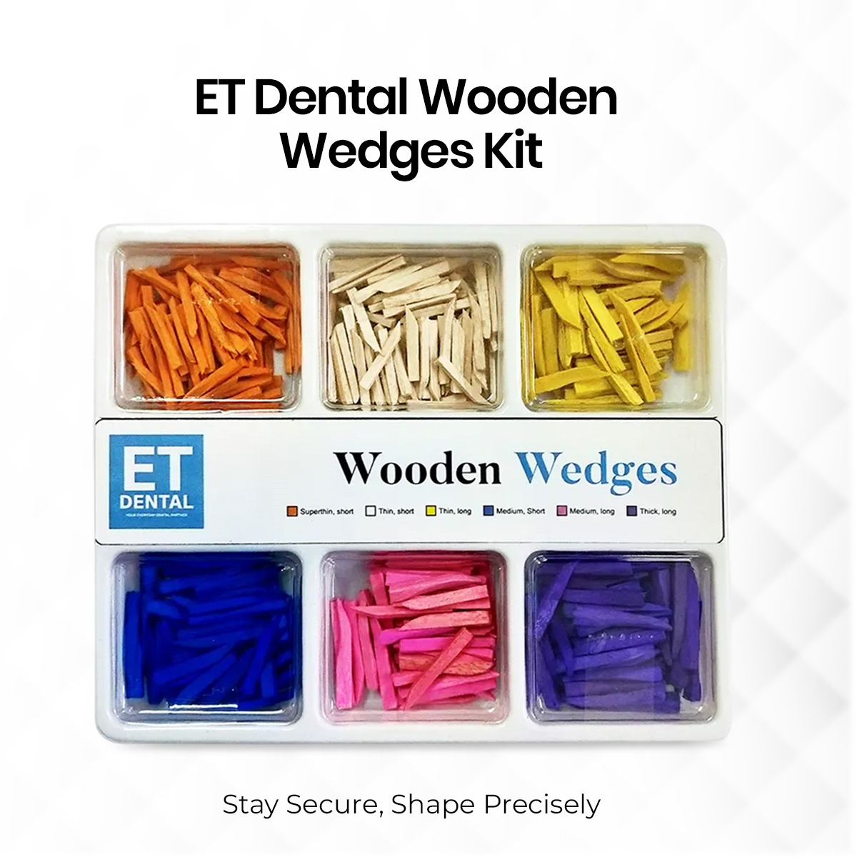 ET Dental Wooden Wedges Kit
