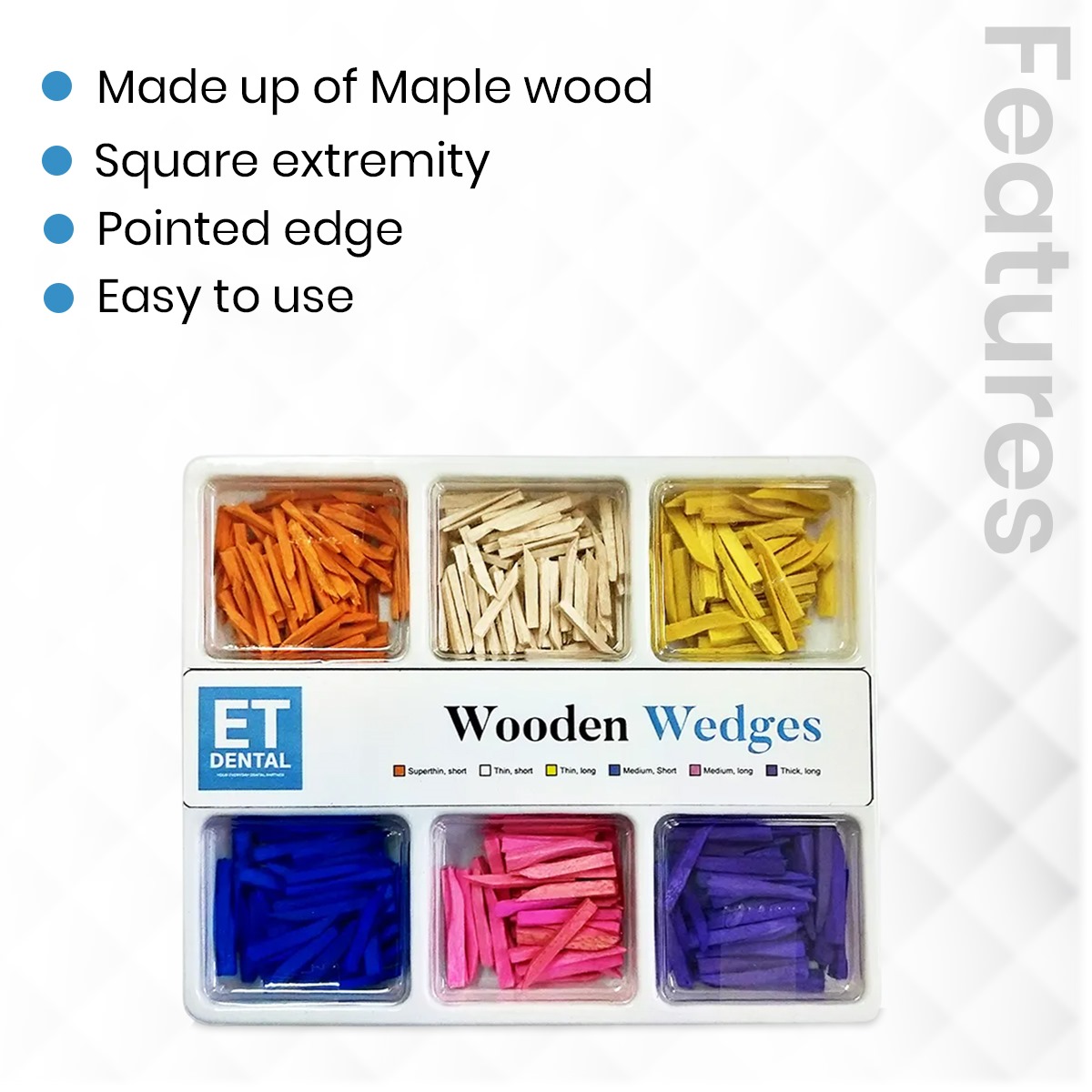 ET Dental Wooden Wedges Kit