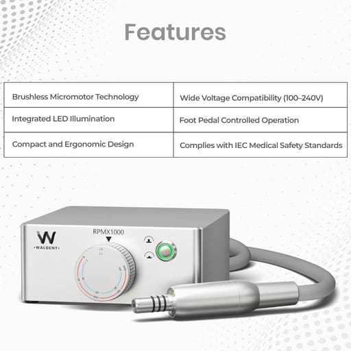Waldent TurboDrive Elite Brushless LED Electric Motor