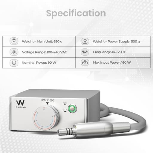 Waldent TurboDrive Elite Brushless LED Electric Motor
