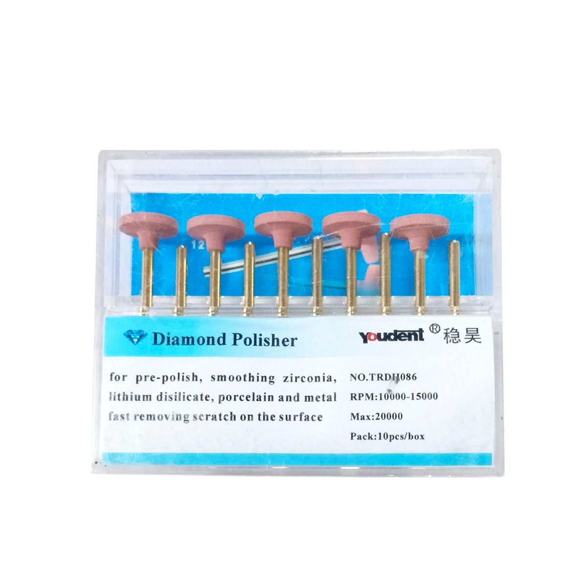 Youdent Diamond Polishers Kit For Pre - Polishing Pink HP (TRDH086)