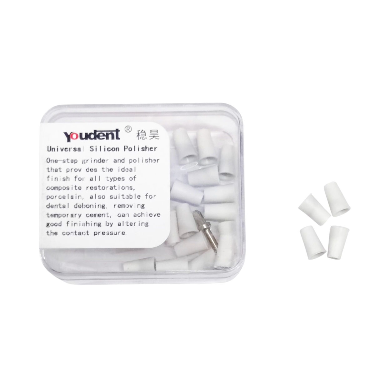 Youdent Silicone Polishers For Composite White - Pack Of 25 (DR002)