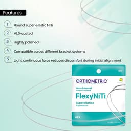 OrthoMetric Flexy NiTi Super Elastic ALX Archwire - Round (10/Pk) - 6