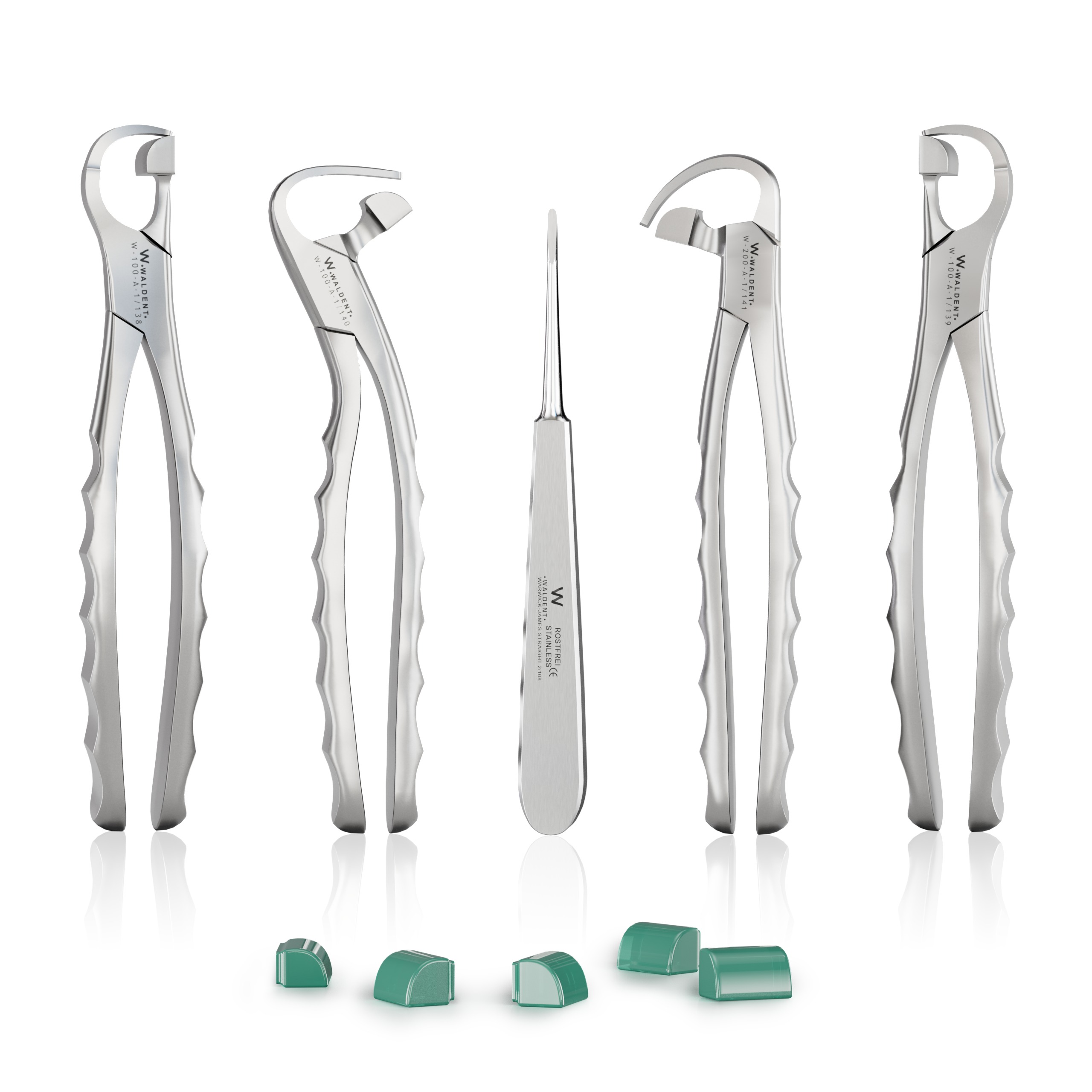 Waldent Physics Forceps Set of 5 (K1/3)