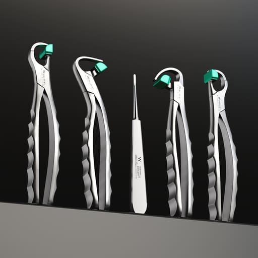 Waldent Physics Forceps Set of 5 (K1/3)