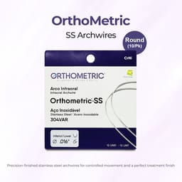 OrthoMetric Stainless Steel Archwires - Round (10/Pk) - 9