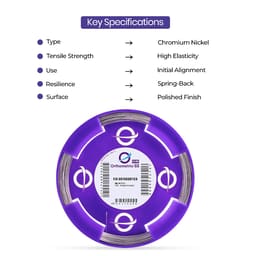 OrthoMetric SS CrNi Elastic Hard Wires Round In Roll 50gm - 6
