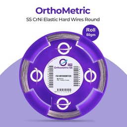 OrthoMetric SS CrNi Elastic Hard Wires Round In Roll 50gm - 8