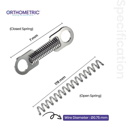 OrthoMetric Flexy NiTi Orthodontic Springs