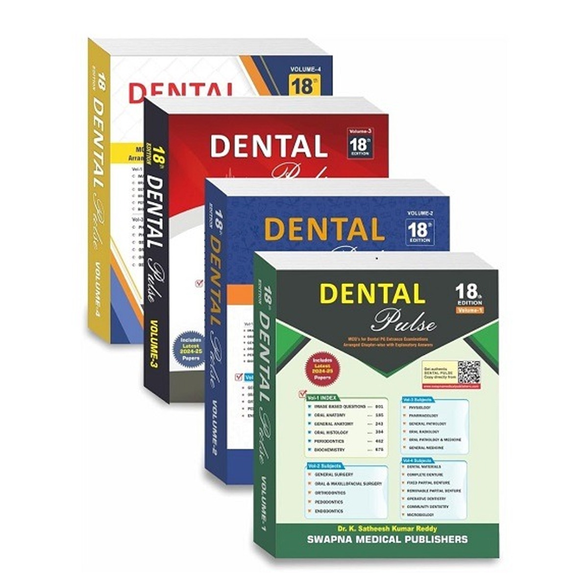 Dental Pulse 18th Edition 2025 set of 4 (Vol. 1, 2, 3 & 4)