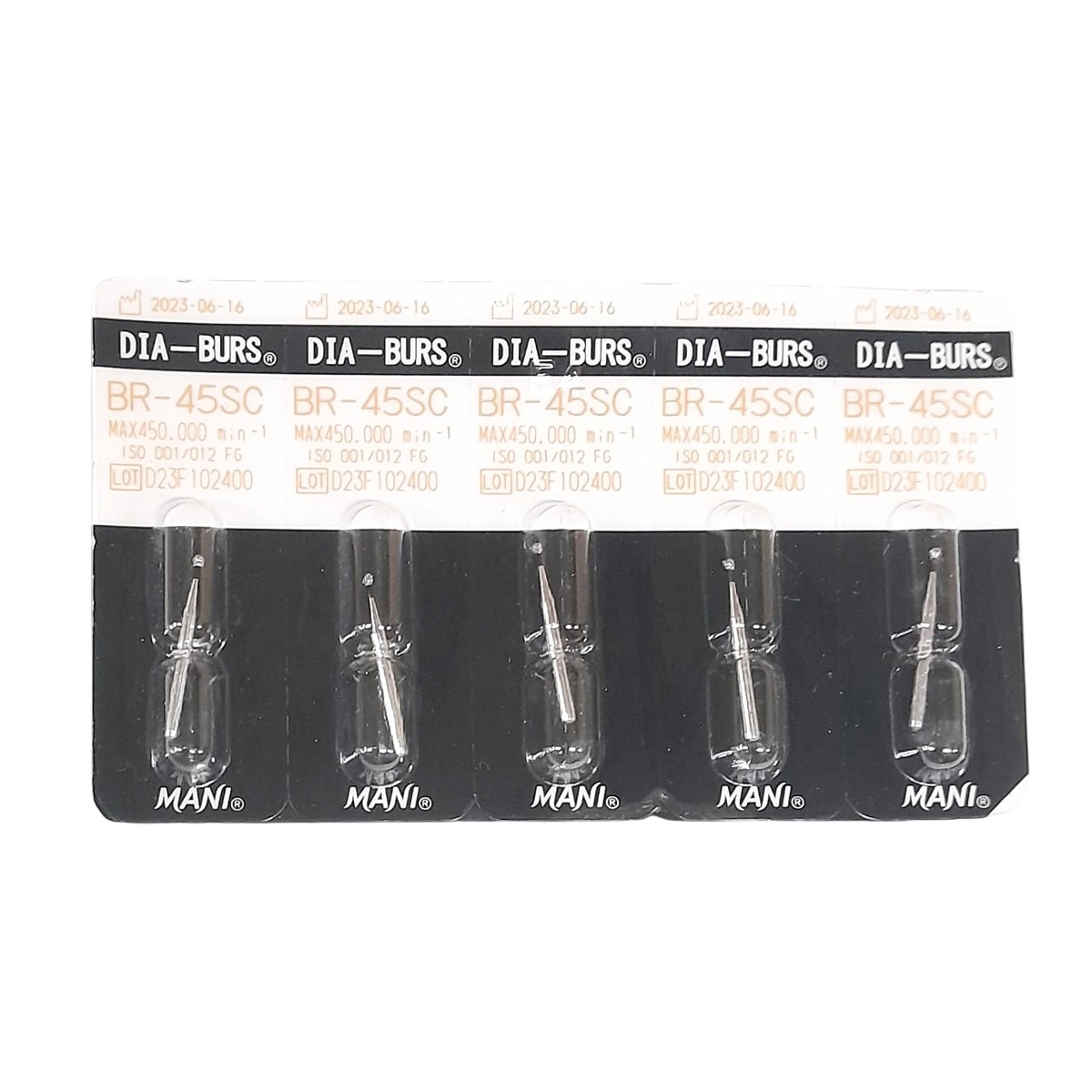Mani Diamond Airotor Burs - BR - 45SC