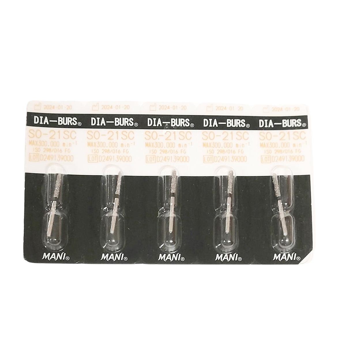 Mani Diamond Airotor Burs - SO - 21SC