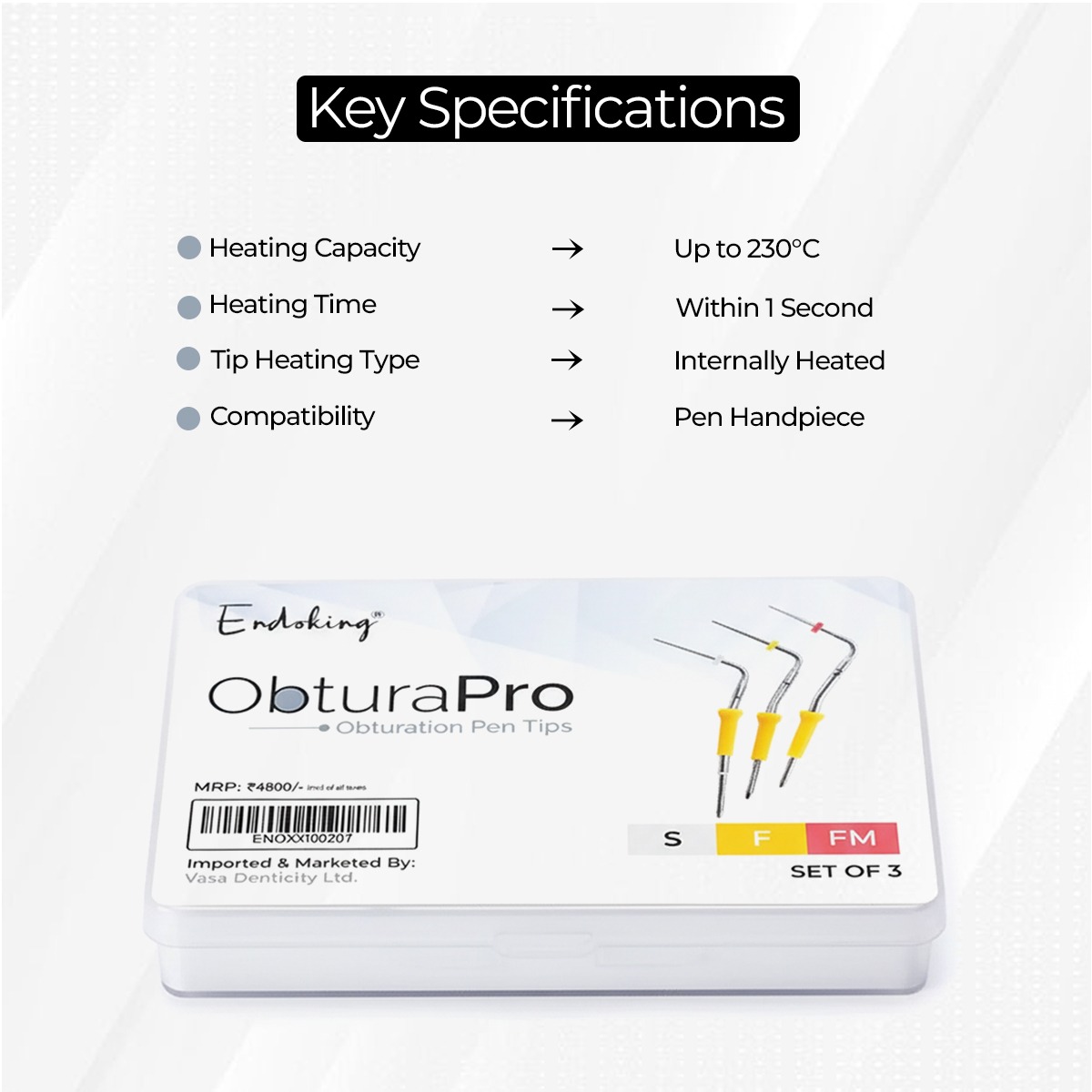 Endoking ObturaPro Obturation Pen Tips (Set of 3)
