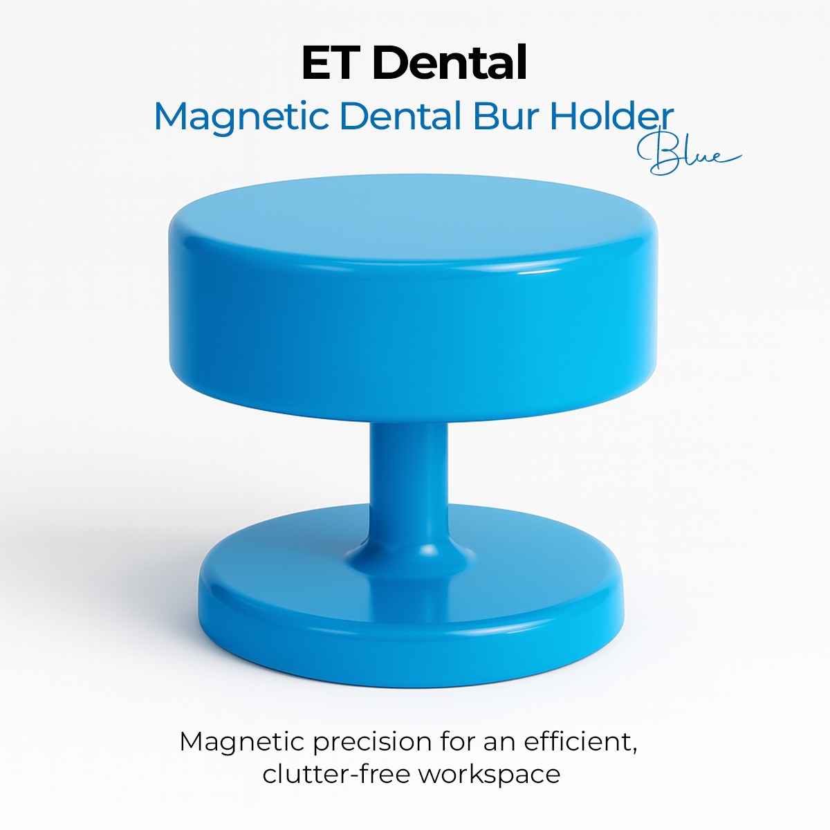 ET Dental Magnetic Dental Bur Holder - Blue     