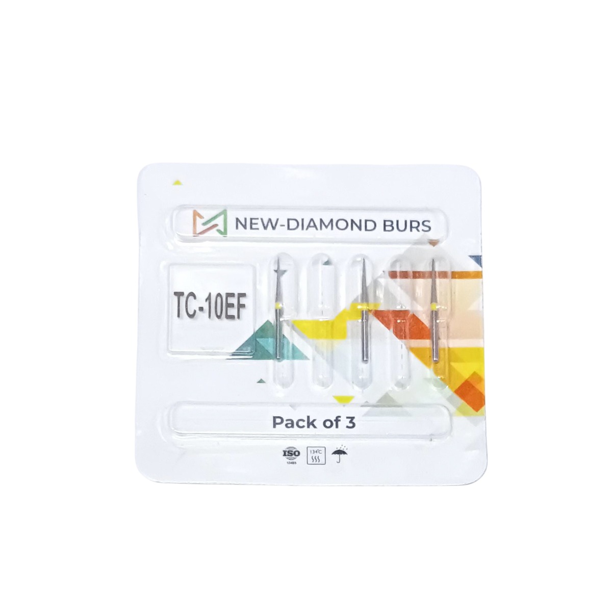 NewDiamond Tapered Cone Diamond Bur -TC (Pack Of 3)