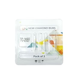 NewDiamond Tapered Cone FG Diamond Bur TC-26EF (Pack Of 3) - 2