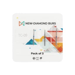 NewDiamond Tapered Cone Diamond Bur TC-09 (Pack Of 3)
