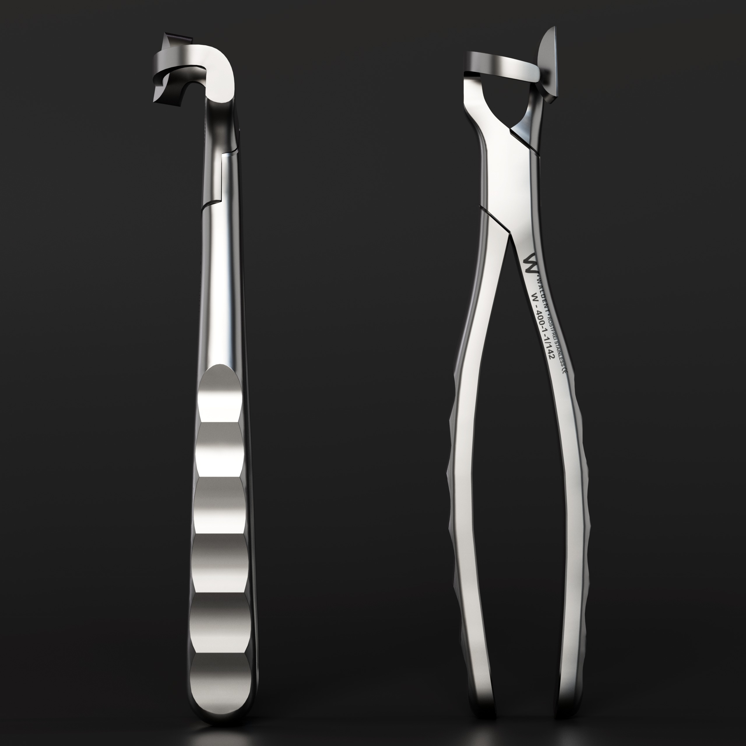 Waldent Physics Forceps Set of 2 K1/4