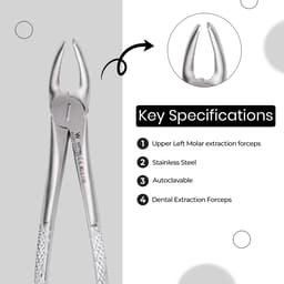 Waldent Tooth Extraction Forceps Upper Molars Left, No.18 (1/105) - 10
