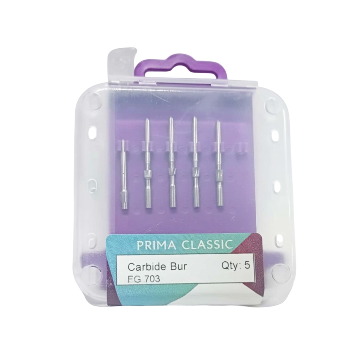Prima Dental Carbide FG Airotor Burs Taper Fissure 703 (Set Of 5 Burs)