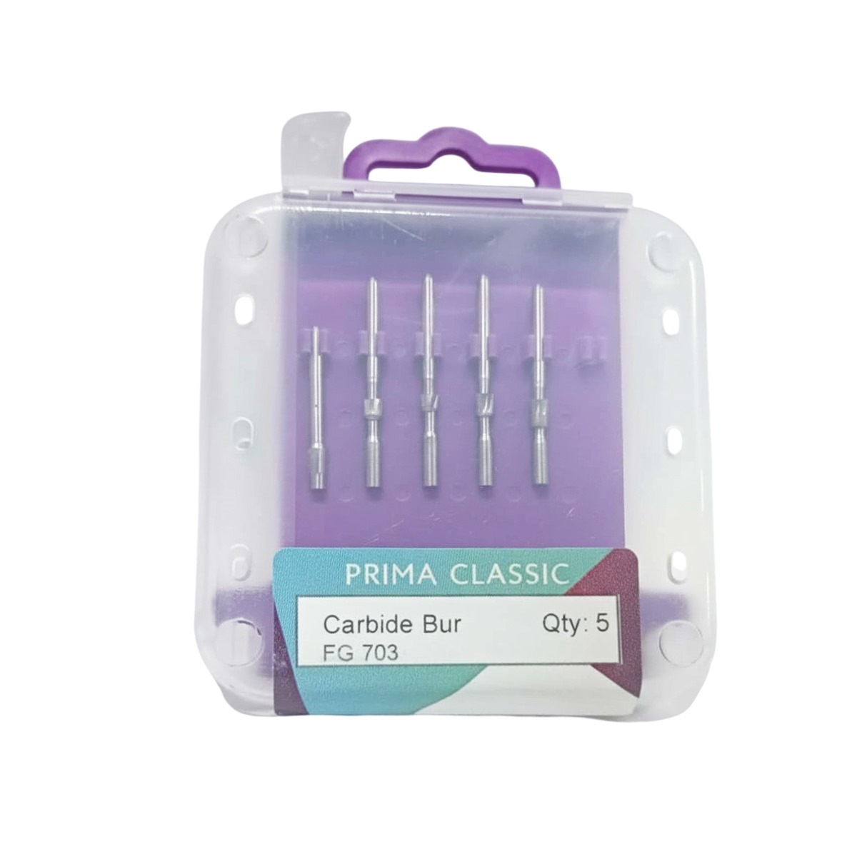 Prima Dental Round Straight Handpiece Carbide Bur #8 (Set of 5)
