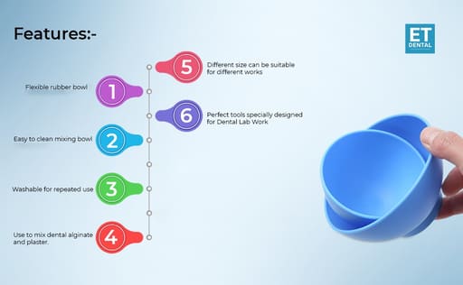 ET Dental Rubber Mixing Bowls