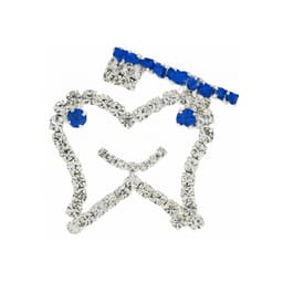 iDENTical Sparkling Tooth & Toothbrush Shape Brooch With Stones ZYR-4048 - 1