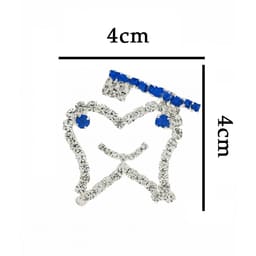 iDENTical Sparkling Tooth & Toothbrush Shape Brooch With Stones ZYR-4048 - 2