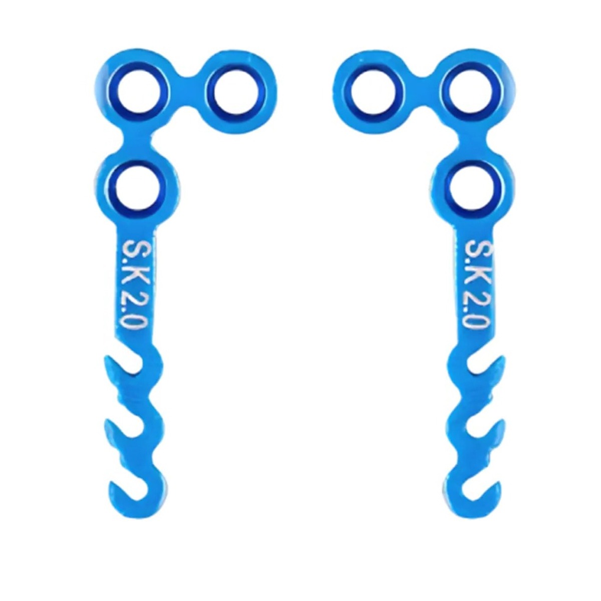 SK Surgicals Orthodontic Titanium Mini Anchorage Plate L Shape - 2mm