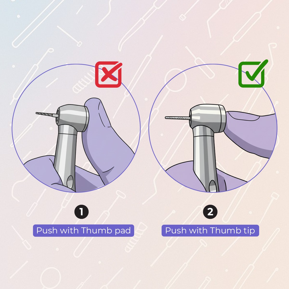 Apple A1 Pro Airotor Handpiece (3 Months Warranty)-Super Torque-Push Button (TU)