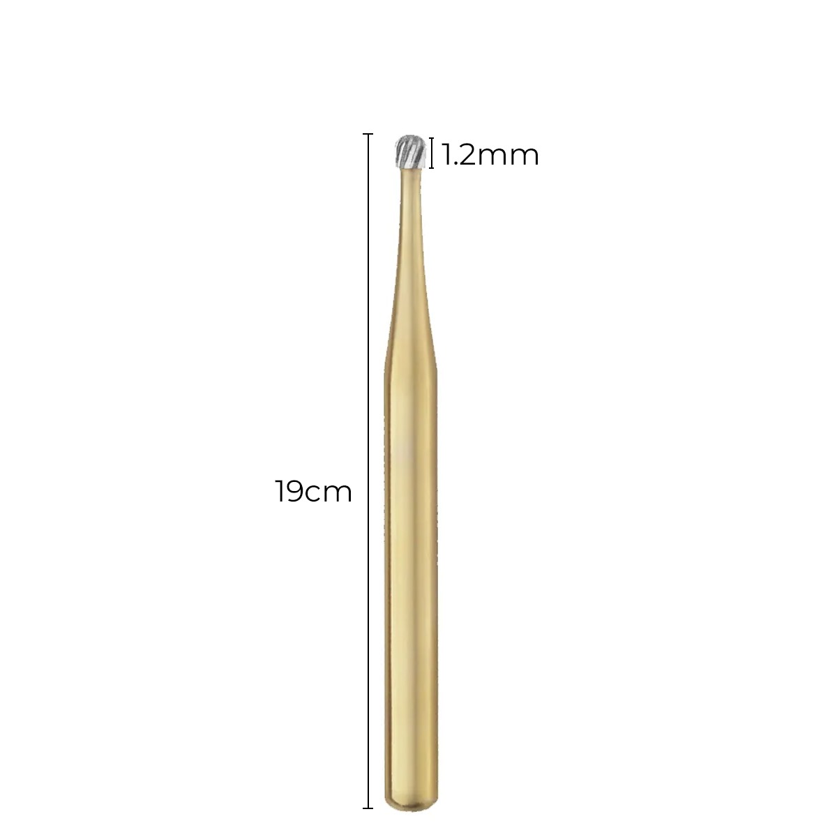 Ss White Round Finishing Bur-12 Blades #7003 (Pack Of 5)