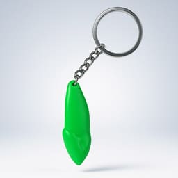 iDENTical Canine Tooth Keychain - Green ZYR-3003 - 5