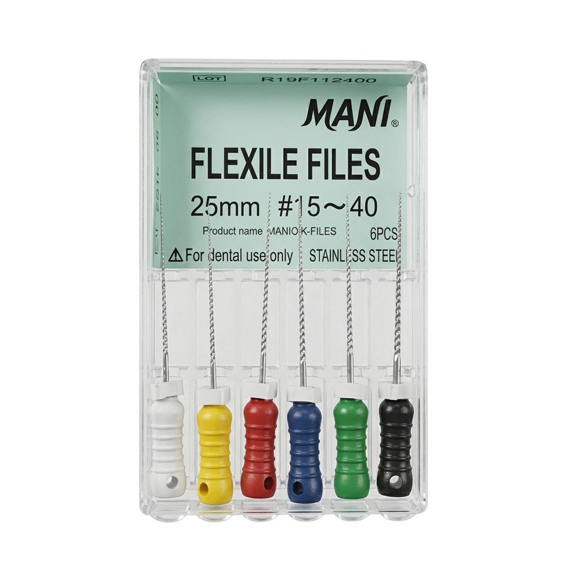 Mani Flexile Files 25mm Assorted - #15-40