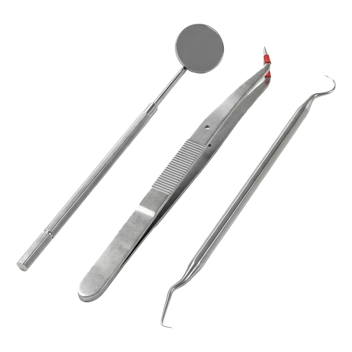 GI Probe + Mouth Mirror + Tweezer