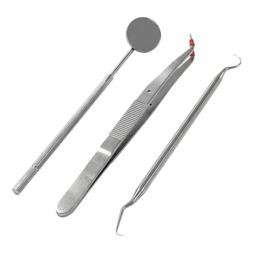 GI Probe + Mouth Mirror + Tweezer