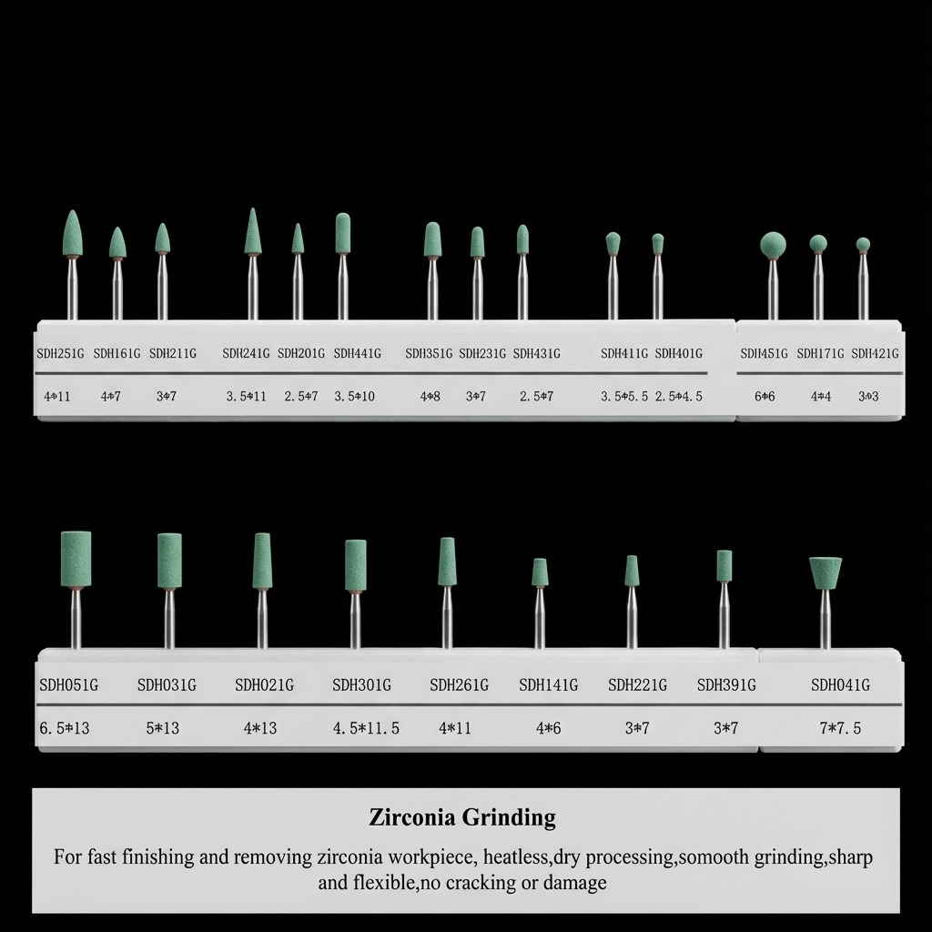Labodent Diamond Stones Kit HP For Zirconia Grinding And Polishing