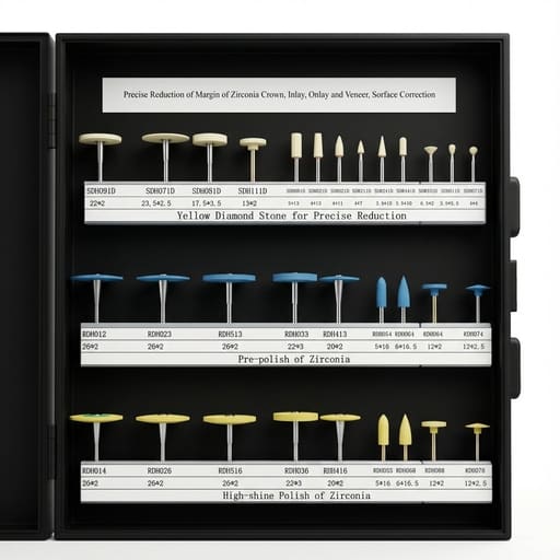 Labodent Diamond Stones Kit HP For Zirconia Grinding And Polishing