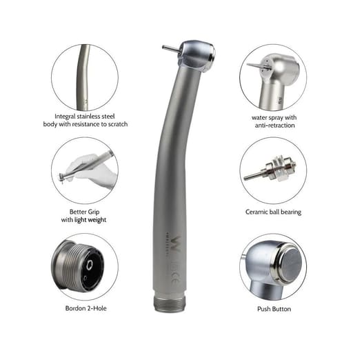 Waldent Premium Plus Push Button Airotor Super Torque (W-122)