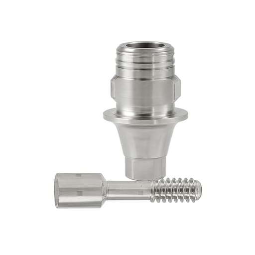 Mediden Israeli Compatible Titanium Ti-base Abutment With Screw 4mm - Hex (TB-H-98)