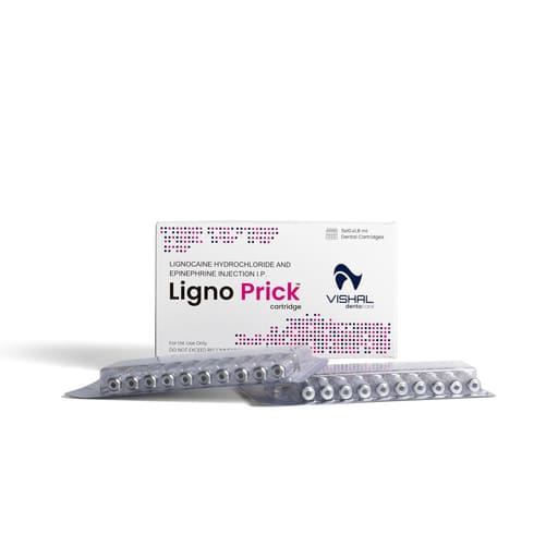 Vishal DentoCare Ligno Prick Cartridges (Pack of 50) 