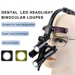 EndoKing Head-Mounted Interchangeable Surgical Loupes (2.5x, 3.5x, 6x) With LED and Magnifying Glasses (1.5x, 2x, 2.5x, 3x) - 11