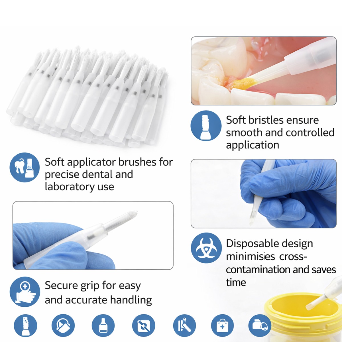 Ivoclar Vivadent Disposable Soft Brush Refill 50/pack