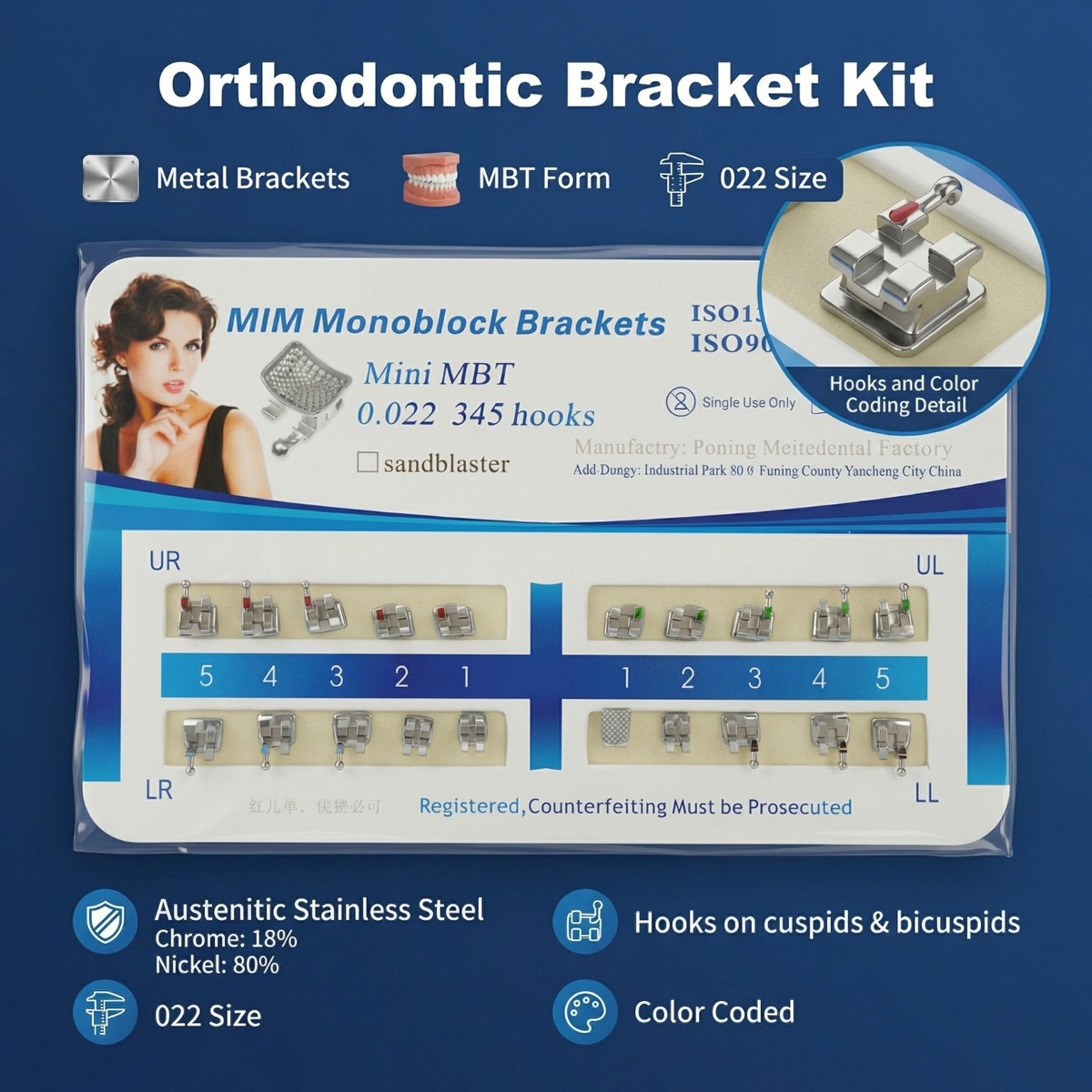 U Ortho Bracket Kit MBT 022