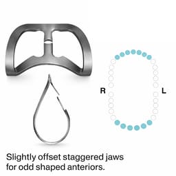 Hu-Friedy 212sa Satin Steel Rubber Dam Clamp (RDCM212SA) - 3