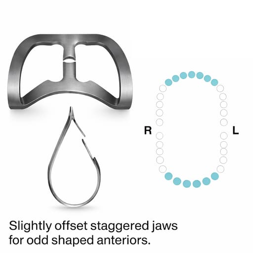 Hu-Friedy 212sa Satin Steel Rubber Dam Clamp (RDCM212SA)