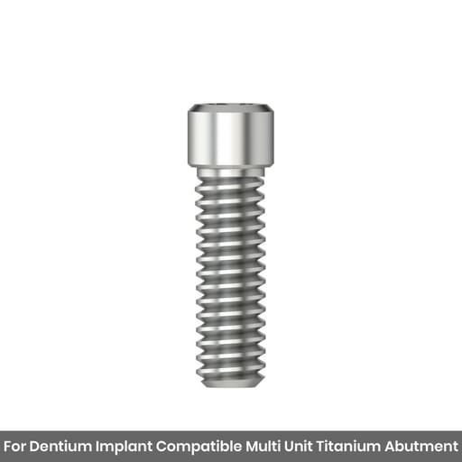 Mediden Dentium Implant Compatible Multi Unit Titanium Abutment Screw (DMUS) (Pack of 10)