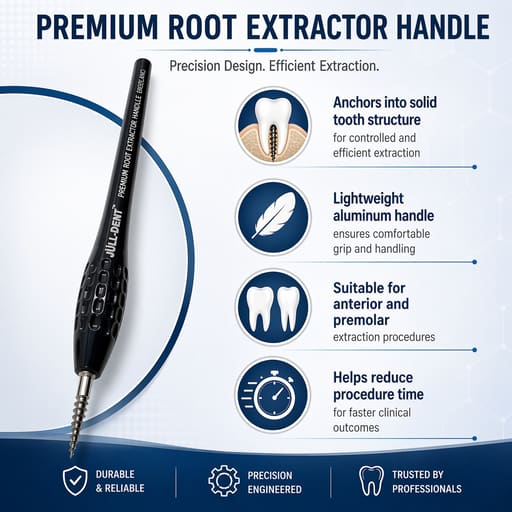 Julldent Root Extractor Handle 2.0 - 4x Strength (JULL-DENT 185)