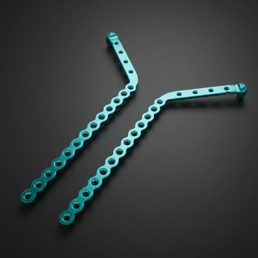 SK Surgicals Titanium Reconstruction Plates With Condyle - 2.5mm